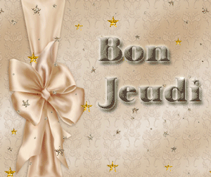 Gif animé Bon jeudi ruban